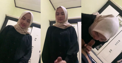 Skandal Viral Jilbab Devi Nyepong Kontol